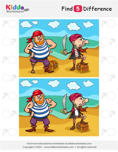 Find Differences Worksheet for Kid 的图像结果