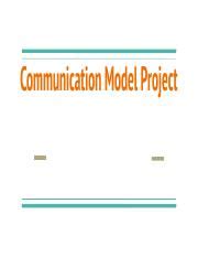 Image result for Communication Model Project