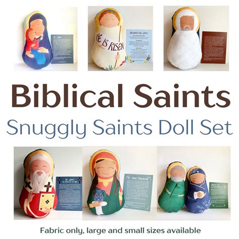 Biblical Saints Snuggly Saints Dolls Set — Draw Near Designs