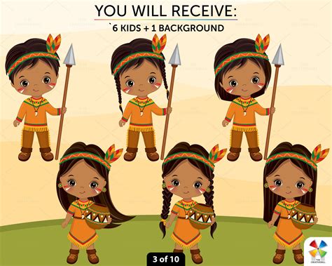 Native American Clipart Vector Indian Clipart Boy Clipart - Etsy Australia