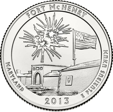 Quarter Dollar 2013 Fort McHenry, Coin from United States - Online Coin ...