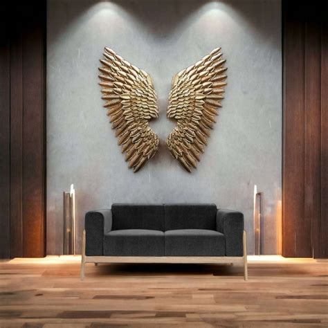 Designer Metal Wings Wall Hanging - Angel Wings Wall Decor – Writings ...