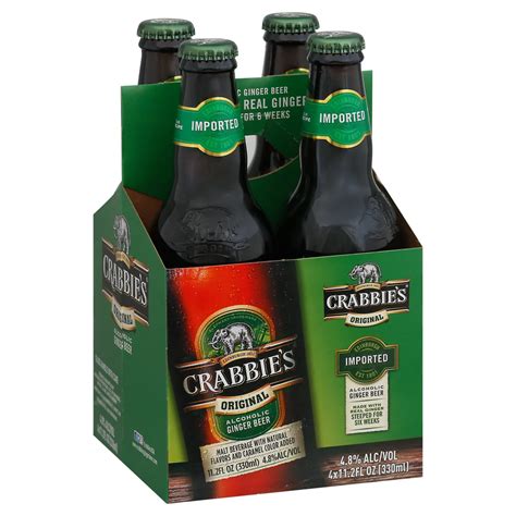 Crabbie's Original Alcoholic Ginger Beer 4 pk Bottles - Shop Malt ...