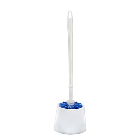 Alpine Industries 16 in Plastic Toilet Bowl Brush and Holder White ...