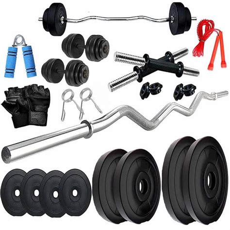 Bodyfit Home Gym Combo, Home Gym Set, Gym Equipments (8KG-60KG ...