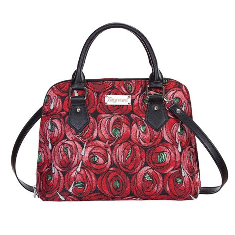 Buy Mackintosh Rose and Teardrop Top-Handle Shoulder Bag by Signare ...