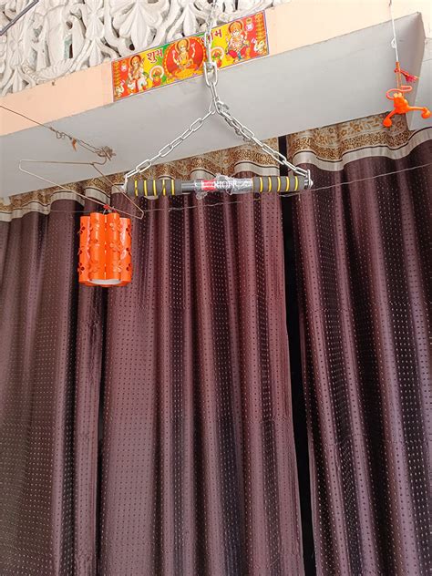 Rioff® Pull Up Bar Hanging Rod/Sangal Rod for Height Increaser and ...