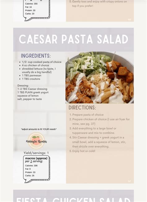 Pin by Amber Young on makayla thomas cookbooks | Lunch recipes healthy ...