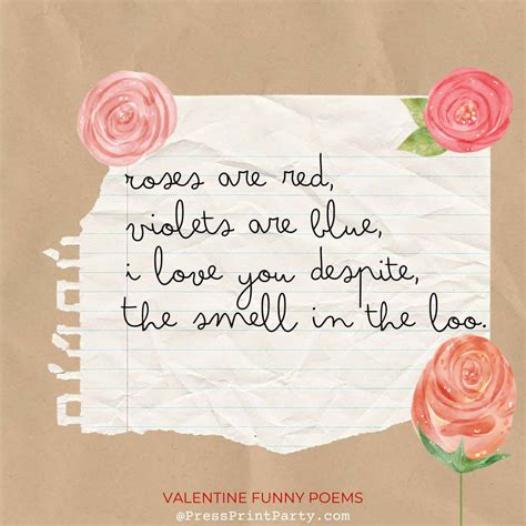 25 Original Valentine Funny Poems for Silly Cards