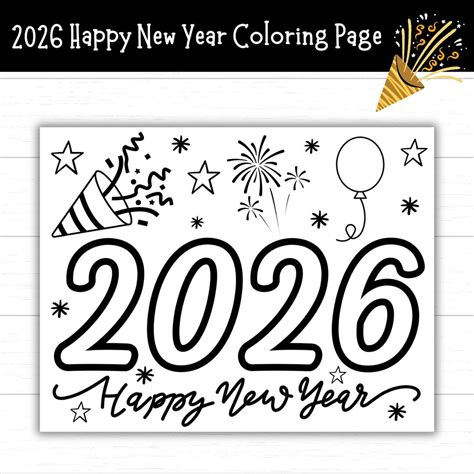 Printable Coloring Pages New Years [2025]