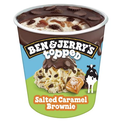 Ben & Jerry's Salted Caramel Brownie Topped Vanilla Ice Cream - Shop ...