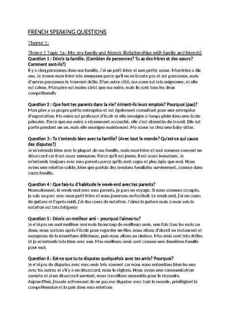 AQA French GCSE reading workbook - AQA French GCSE Sample Reading and ...