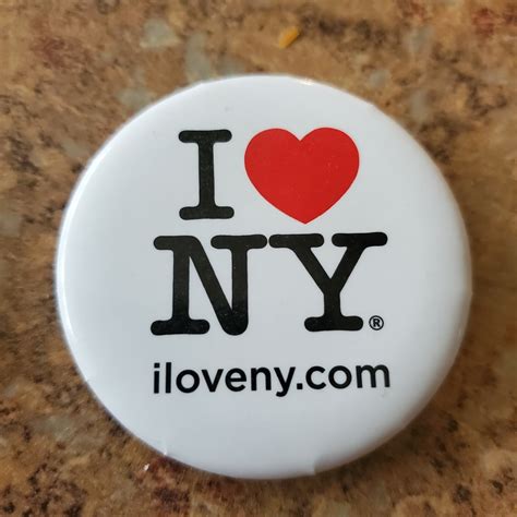I Heart New York Pin Button NY Love Retro pin back I lOVE NY Throwback ...