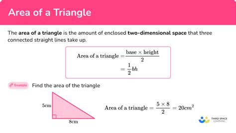 Image result for Area of Triangle Formula