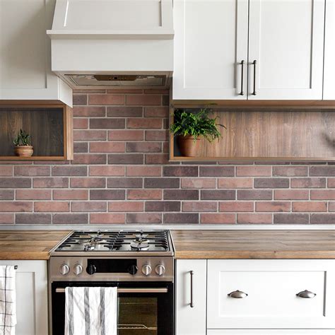 X-Large Peel and Stick Brick Wall Tiles | Smart tiles, Peel n stick ...