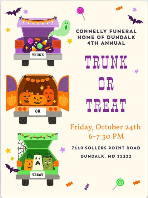 Connelly Funeral Home of Dundalk 4th Annual Trunk or Treat