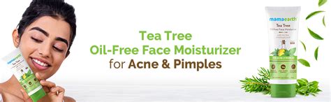 Mamaearth Tea Tree Oil-Free Moisturizer For Face For Oily Skin With Tea ...