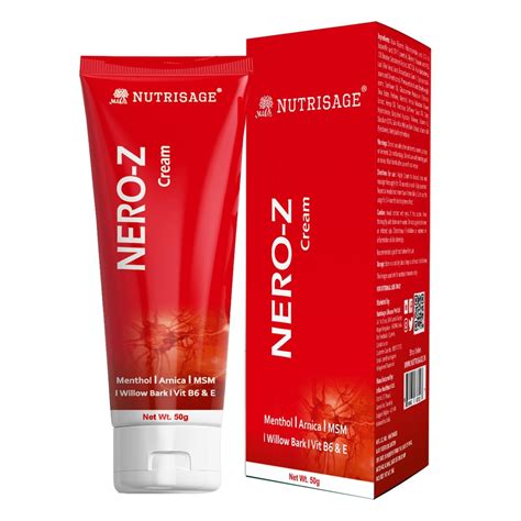 Nutrisage Nero-Z Neuropathy Nerve Relief Cream - Fast Acting Max Relief ...