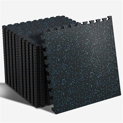 SUPERJARE 0.56“ Thick Exercise Equipment Mats, 48 Sq Ft EVA Foam Mats ...