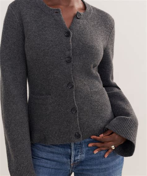 Women's Cooper Cardigan Dark Grey | Jenni Kayne