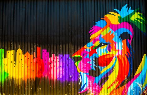 Lion Graffiti 5k Wallpaper,HD Artist Wallpapers,4k Wallpapers,Images ...