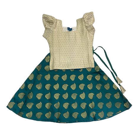 Buy Fancy Cream and Ramar Green Langa – Pattupavadai.com