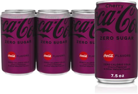 Amazon.com : Cherry Coke Zero Sugar, Cherry Flavored Coca-Cola Diet ...