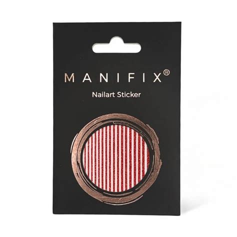 Silver Stripes Nailart Sticker - MANIFIX