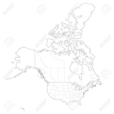 Free blank printable map of the united states and canada, Download Free blank printable map of ...