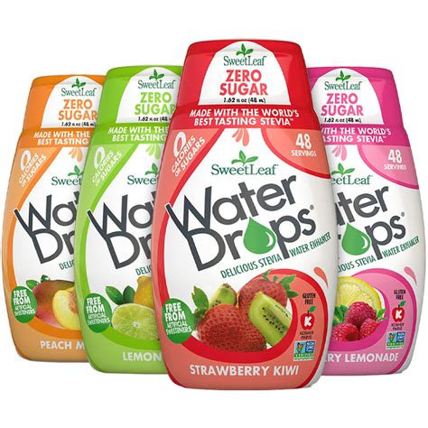 Sweetleaf Stevia Water Drops - Water Enhancer Variety Pack, Sugar Free ...
