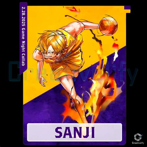 Sanji X One Piece X Los Angeles Lakers PNG Artwork - CreativeLify