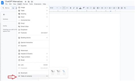 Image result for How to Add Table of Contents in Google Docs