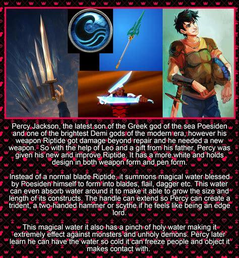 Stylo Riptide Percy Jackson Riptide, The Pen. Which When Uncapped,