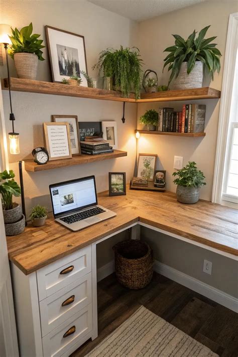 20+ Inspiring Butcher Block Desk Ideas in 2025 | Home office setup ...