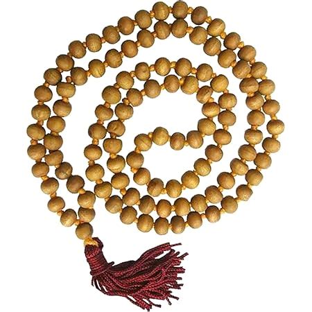 Saubhagya Global 8mm Safed Chandan Jaap Mala Lovingly Hand-Tied Knots ...