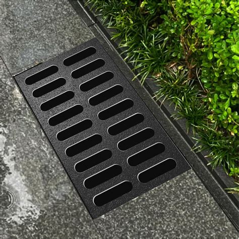 Cast Iron Drain Grate, 12 * 20in Heavy Duty Outdoor Drain Cover, B125 ...