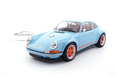 Porsche 911 - Singer Coupe - Dubai Modification - lightblue/orange im ...