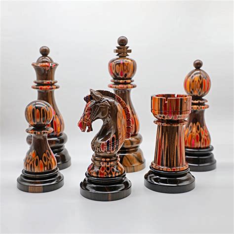 Giant Chess Sets | Colored-Pencil Large Ornament Chess Pieces