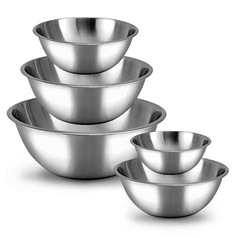 Snapklik.com : WHYSKO Meal Prep Stainless Steel Mixing Bowl