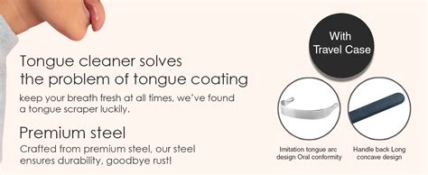 Prplet Tongue Cleaner Scraper for Adults & Kids – Stainless Steel ...