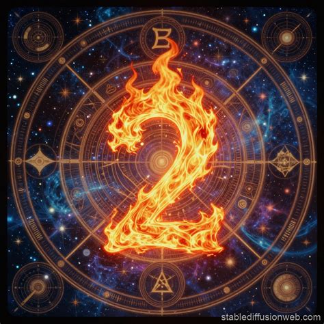 A Mysterious Illustration of Numerology and Astrology | Stable ...