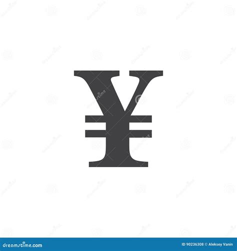 Japanese Yen Symbol. Sign, Solid Logo Illustration, Picto Stock Illustration - Illustration of ...
