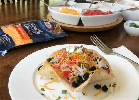 Serve Up Loaded Chicken Taco Bowls With KRAFT Cheddar & Asadero Cheese ...