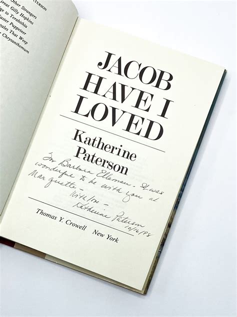 JACOB HAVE I LOVED | Katherine Paterson