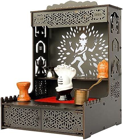 Townside® Nataraja Temple Wooden Pooja Mandir for Home and Office, Puja ...