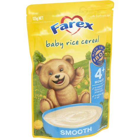 Farex Baby Rice Cereal Baby Food 4+ Months 125g | Woolworths