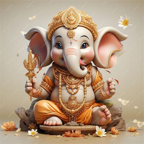 Premium Photo | Wallpaper Ganesha The Lord Of Wisdom Hindu God Ganesha