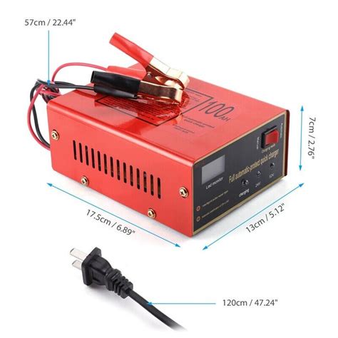 Maintenance Free Battery Charger 12V/24V 10A 140W | Ubuy India