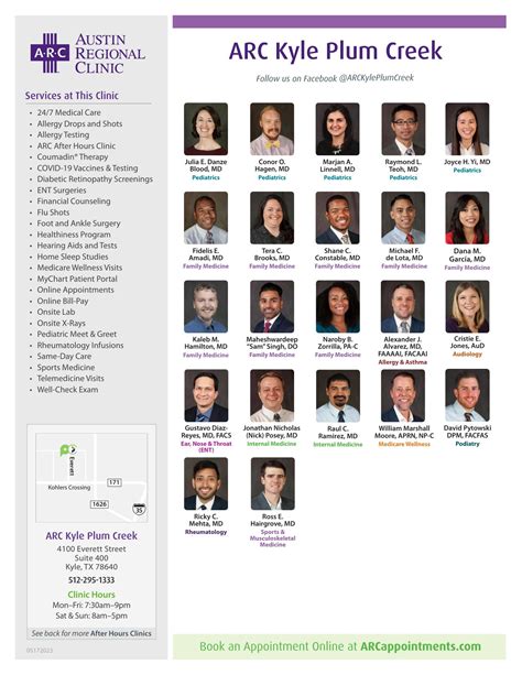 AUSTIN REGIONAL CLINIC: ARC KYLE PLUM CREEK - Kyle TX - Hours ...