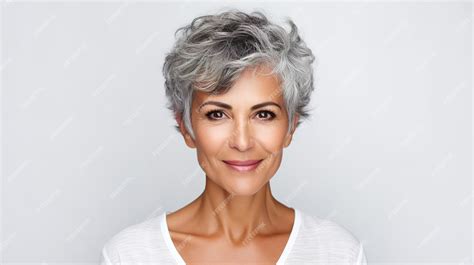 Premium Photo | Beautiful mature wellgroomed Spanish woman on a light ...